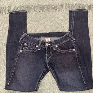 True Religion Skinny, Low Rise Jeans